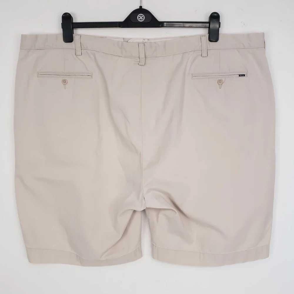 Polo Ralph Lauren Chino Shorts Mens 50 Big Tan Classic Fit Cotton Twill FITS 49
